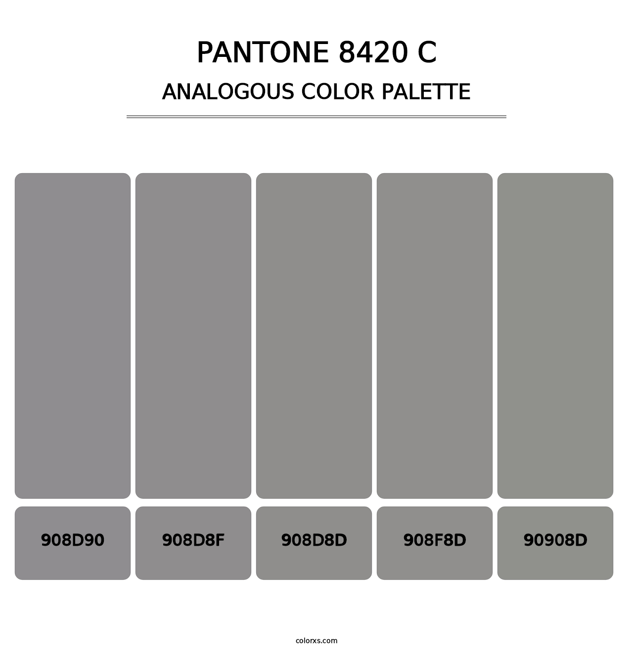 PANTONE 8420 C - Analogous Color Palette