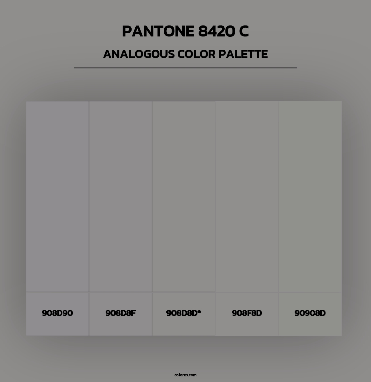 PANTONE 8420 C - Analogous Color Palette