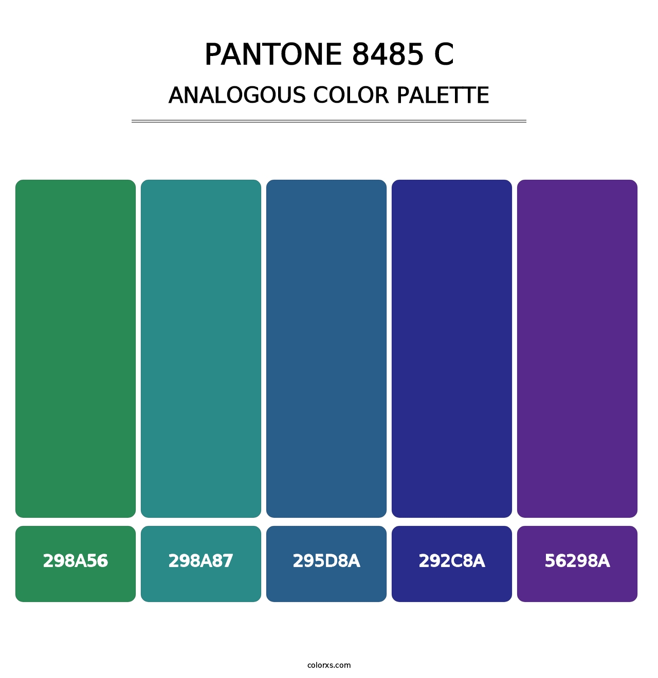 PANTONE 8485 C - Analogous Color Palette
