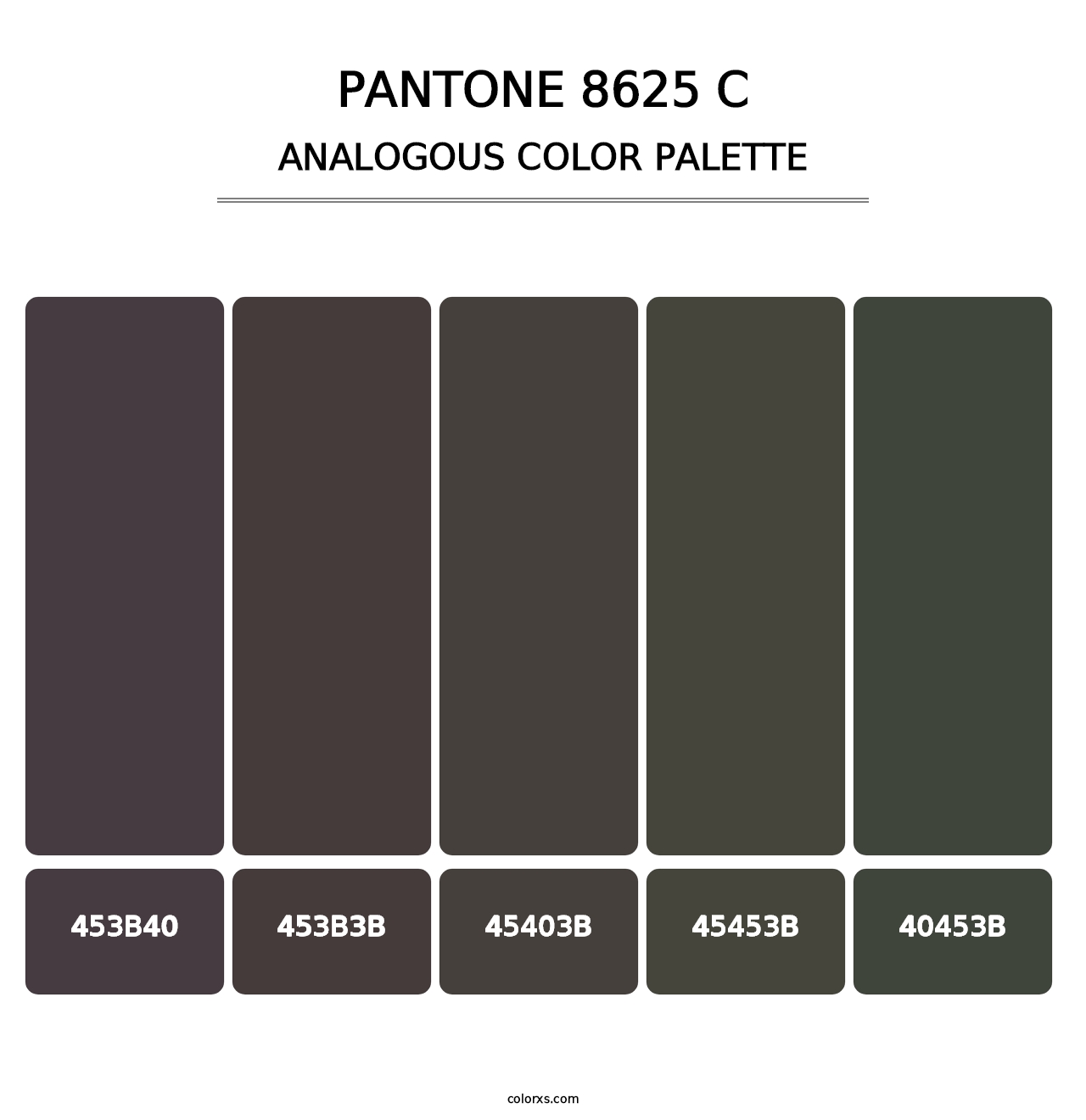PANTONE 8625 C - Analogous Color Palette