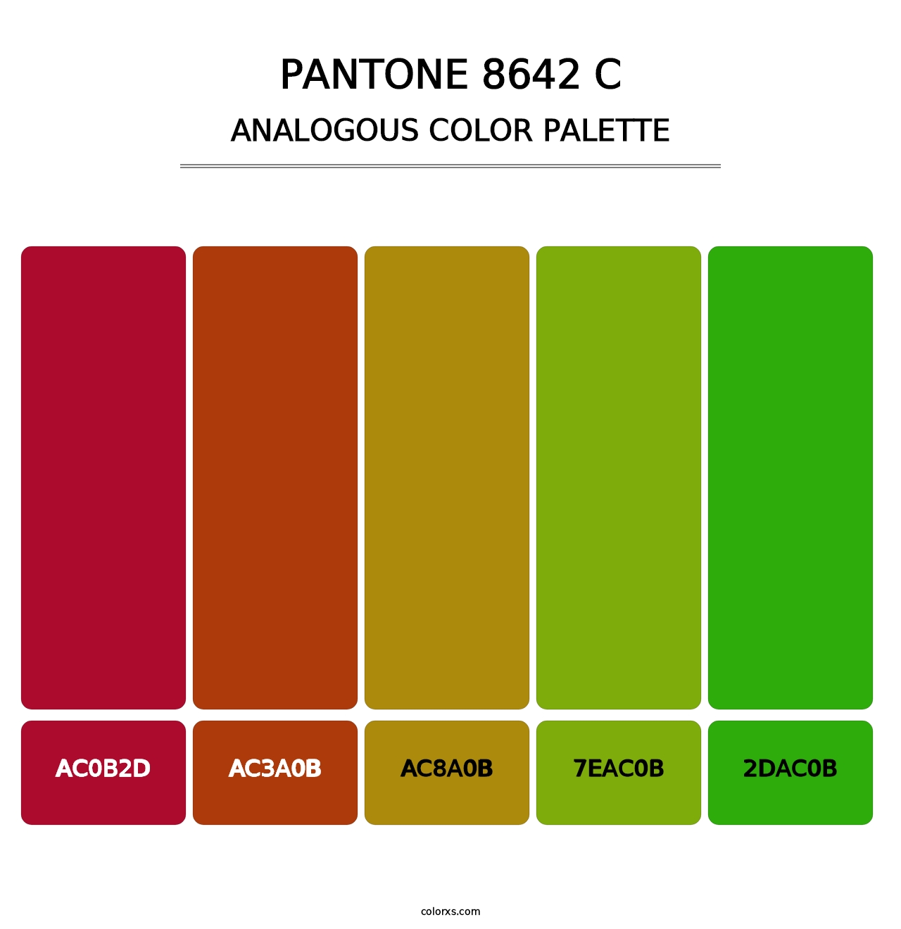 PANTONE 8642 C - Analogous Color Palette