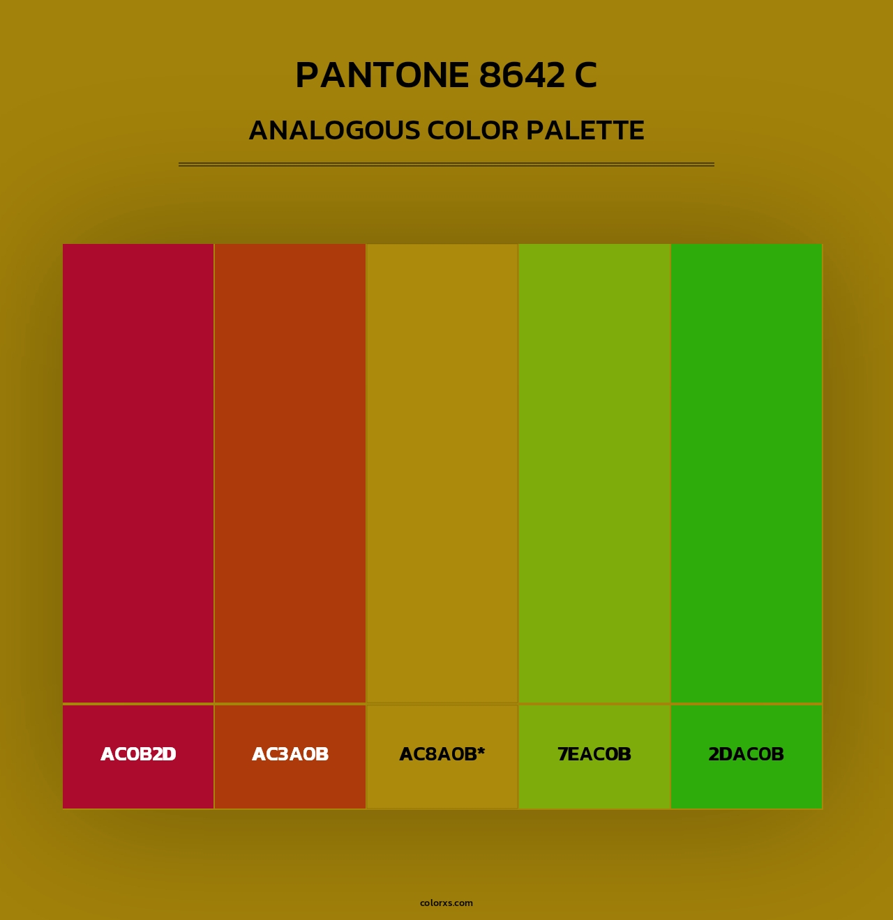 PANTONE 8642 C - Analogous Color Palette