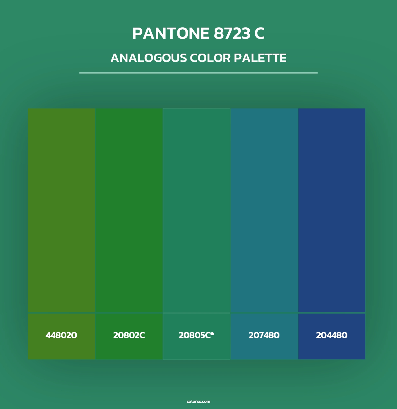 PANTONE 8723 C - Analogous Color Palette