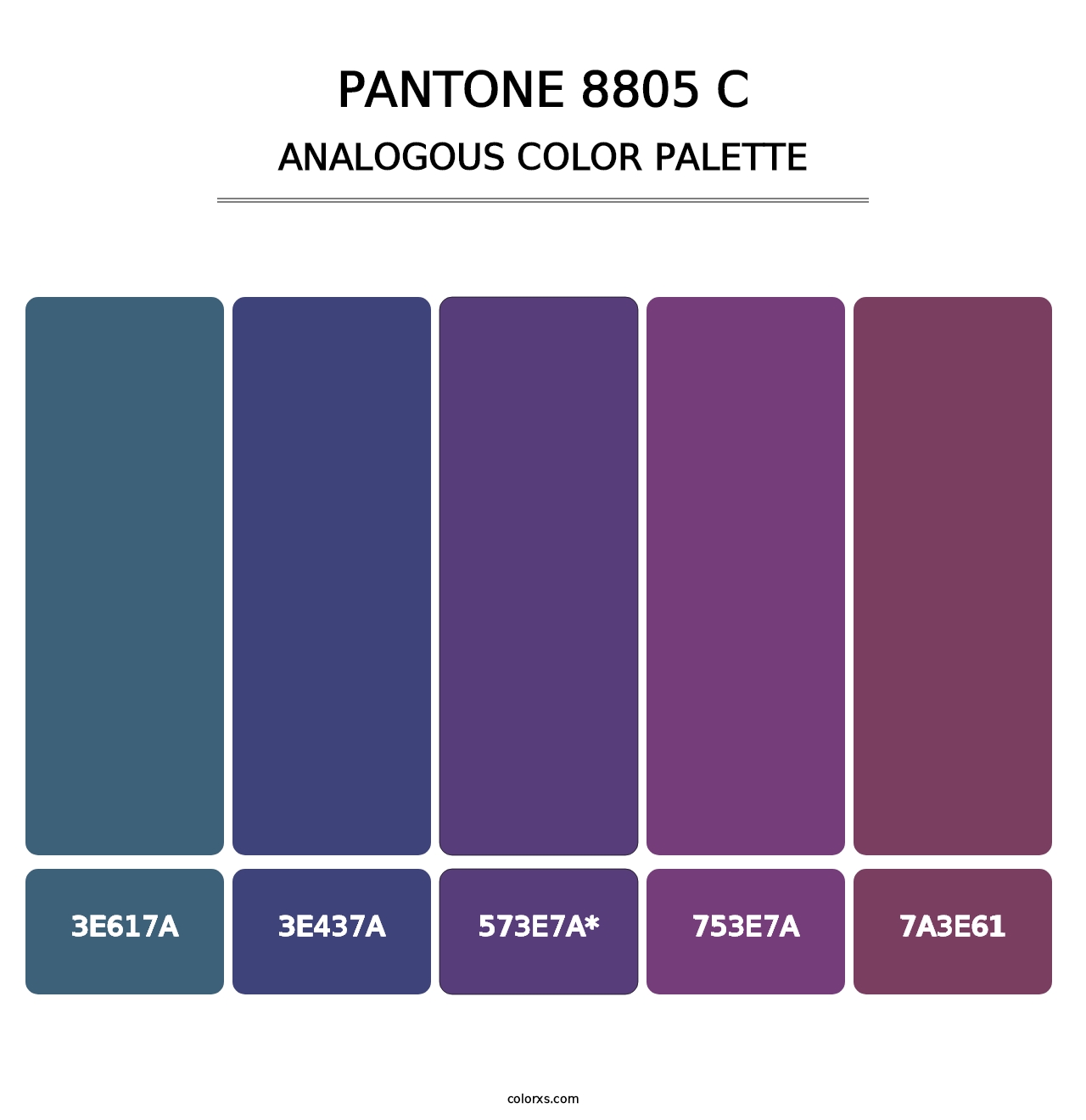 PANTONE 8805 C - Analogous Color Palette