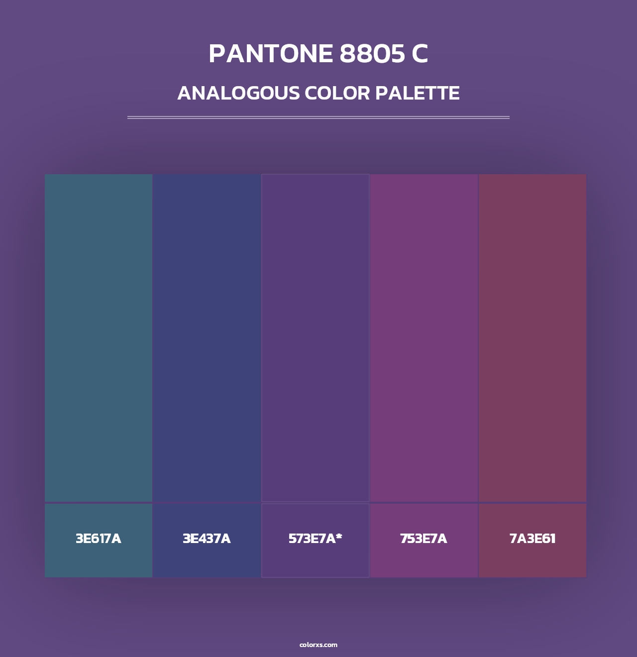 PANTONE 8805 C - Analogous Color Palette