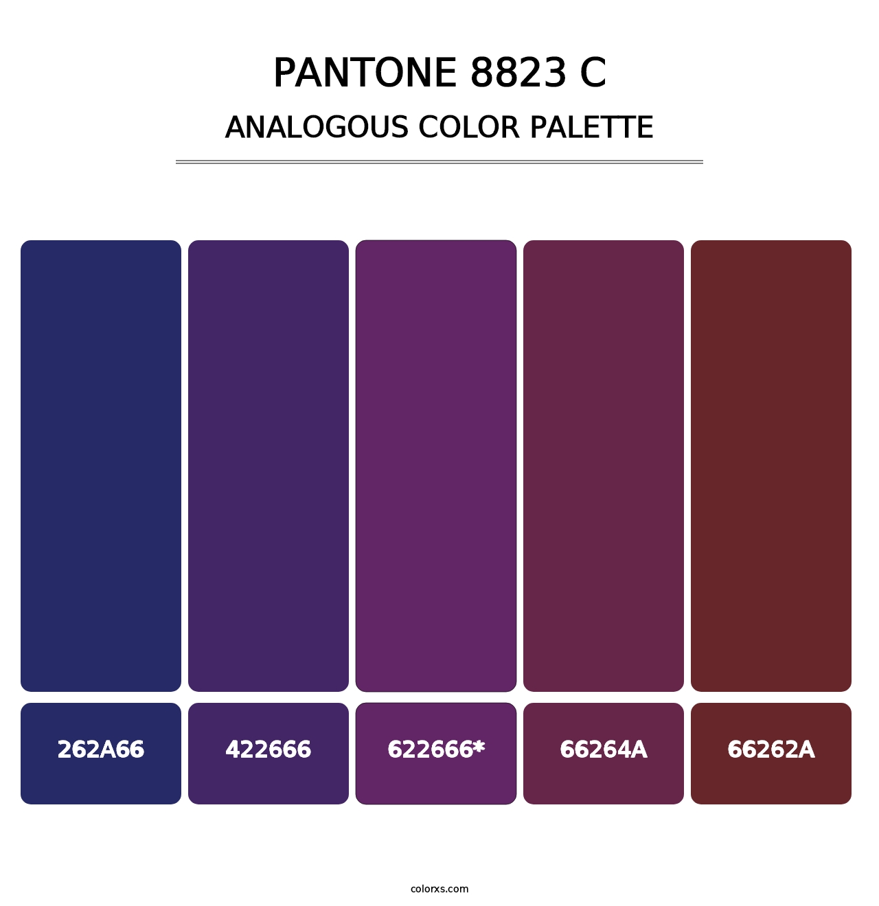 PANTONE 8823 C - Analogous Color Palette