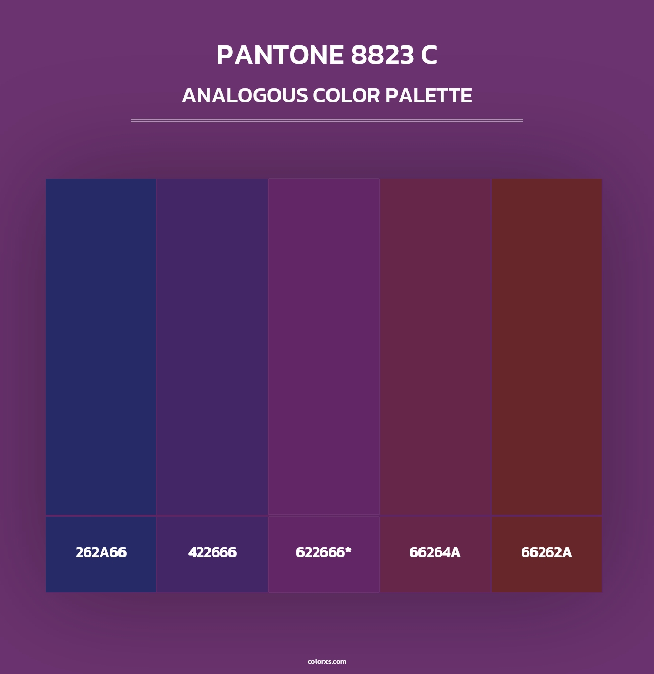 PANTONE 8823 C - Analogous Color Palette