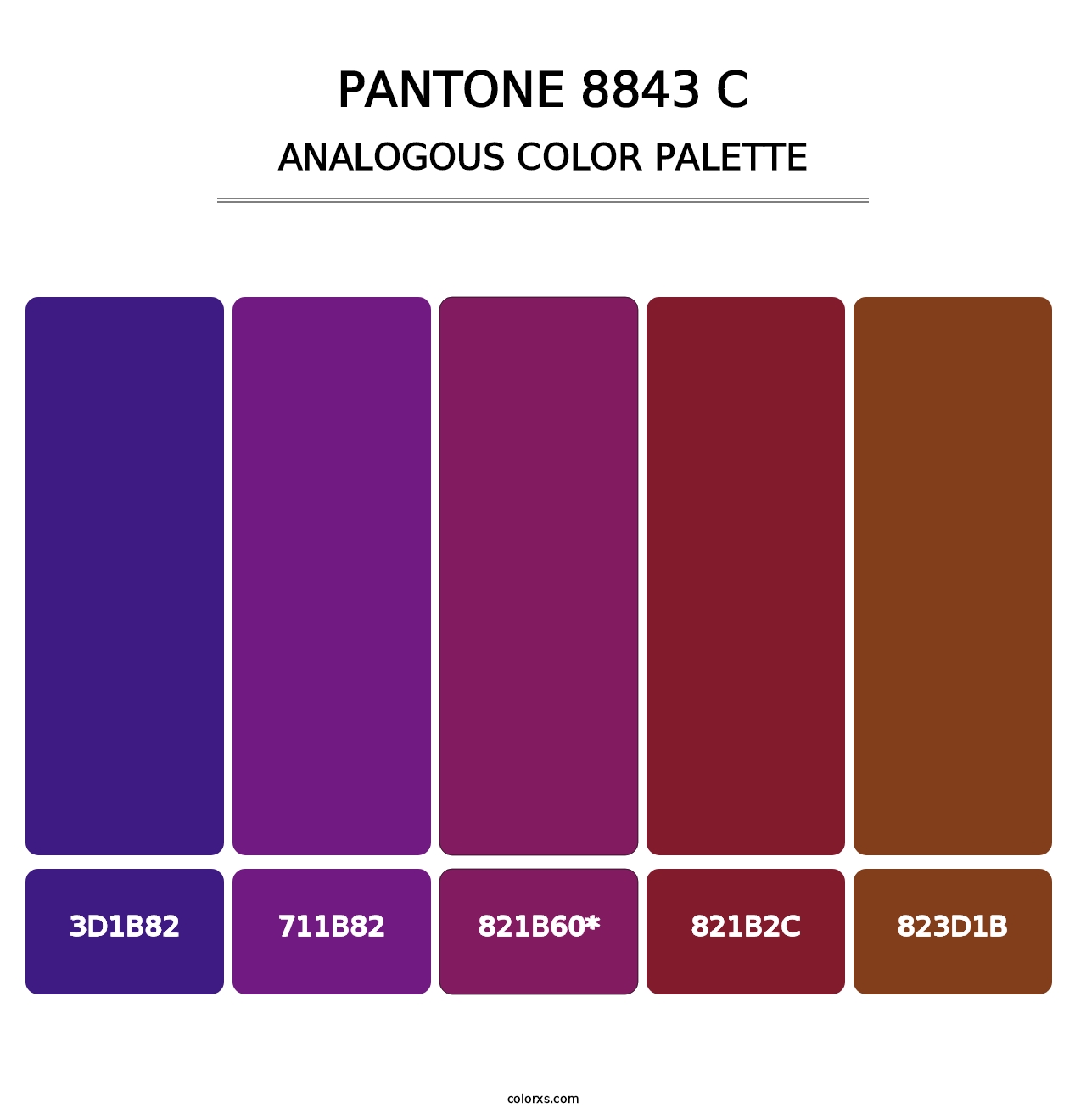PANTONE 8843 C - Analogous Color Palette