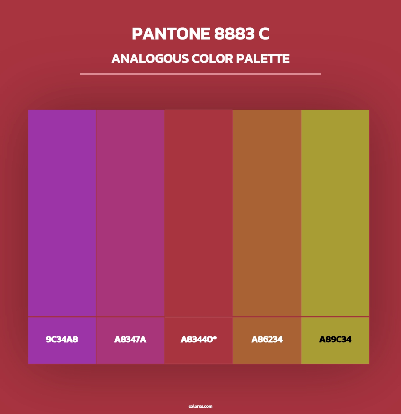 PANTONE 8883 C - Analogous Color Palette