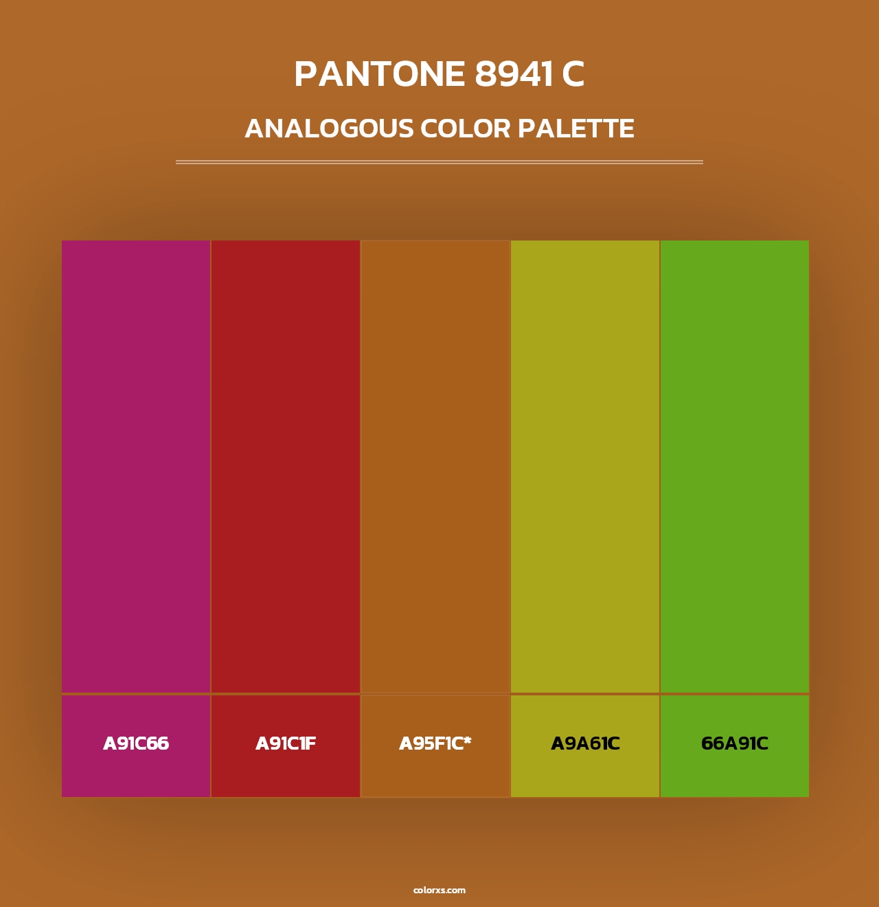 PANTONE 8941 C - Analogous Color Palette