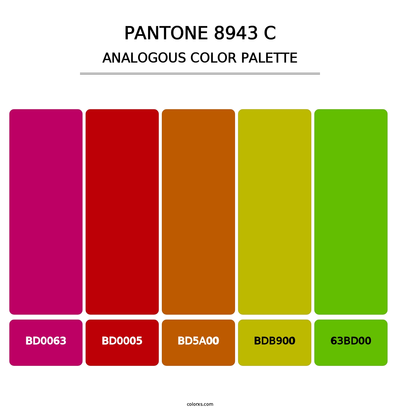 PANTONE 8943 C - Analogous Color Palette