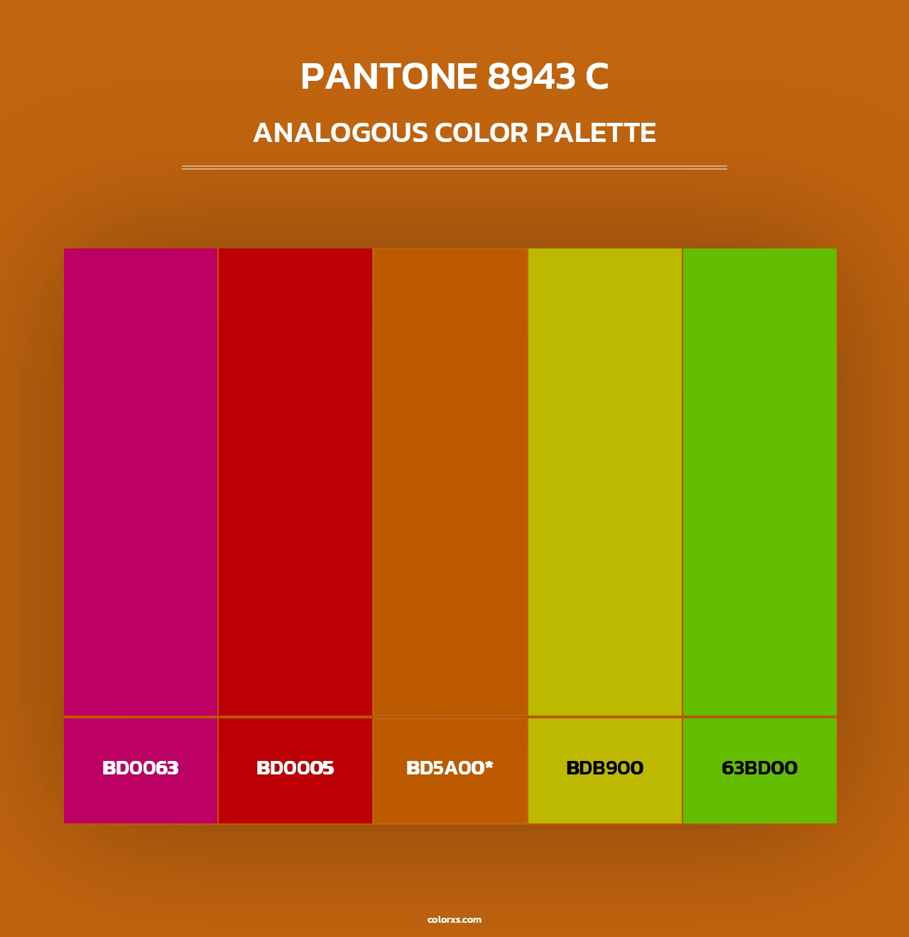 PANTONE 8943 C - Analogous Color Palette