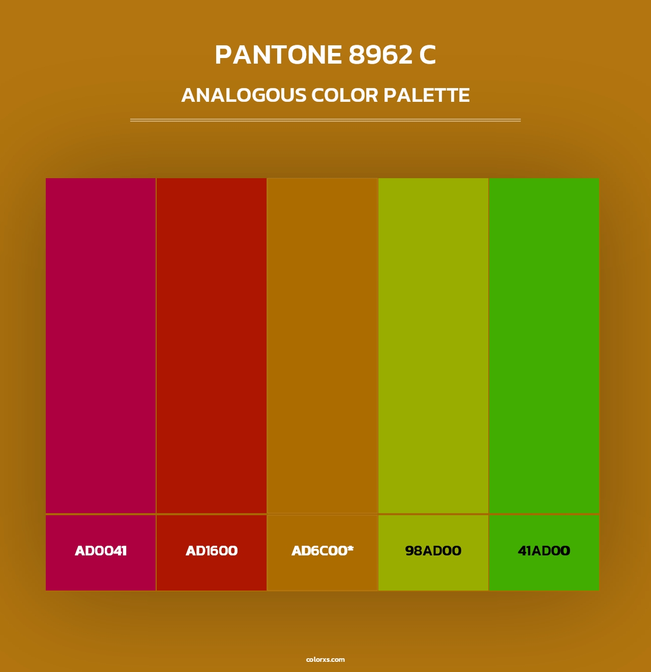 PANTONE 8962 C - Analogous Color Palette