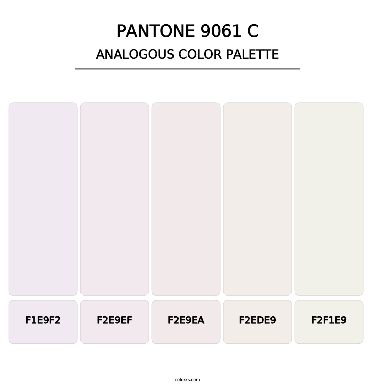 PANTONE 9061 C - Analogous Color Palette
