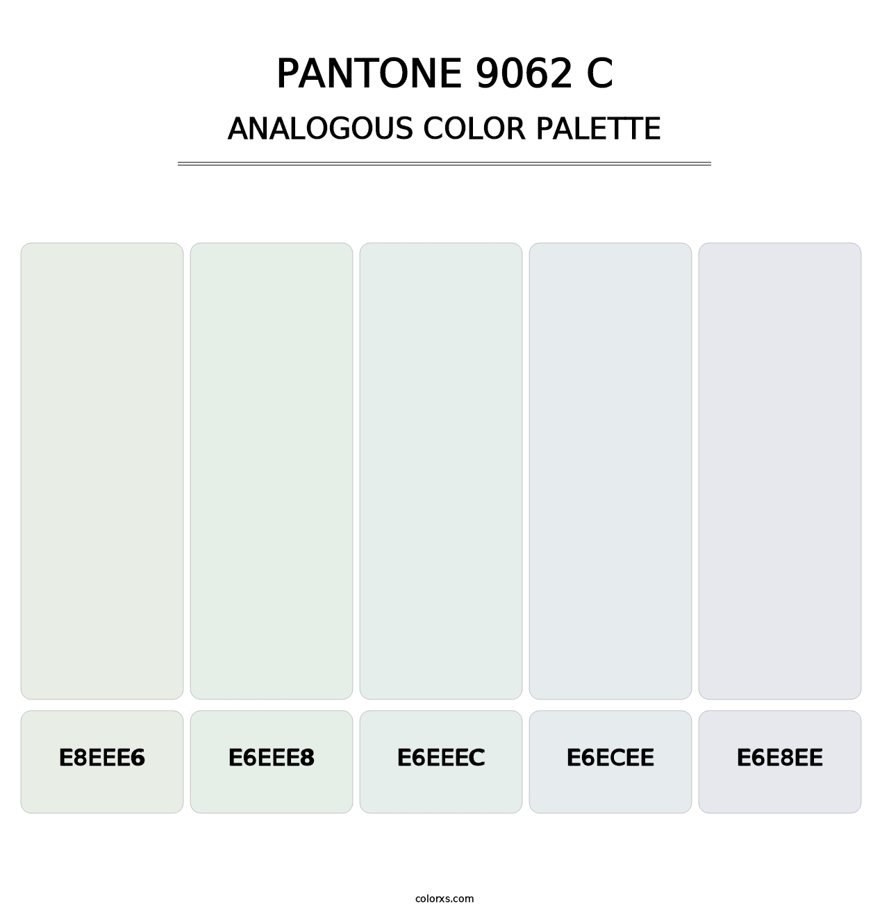 PANTONE 9062 C - Analogous Color Palette