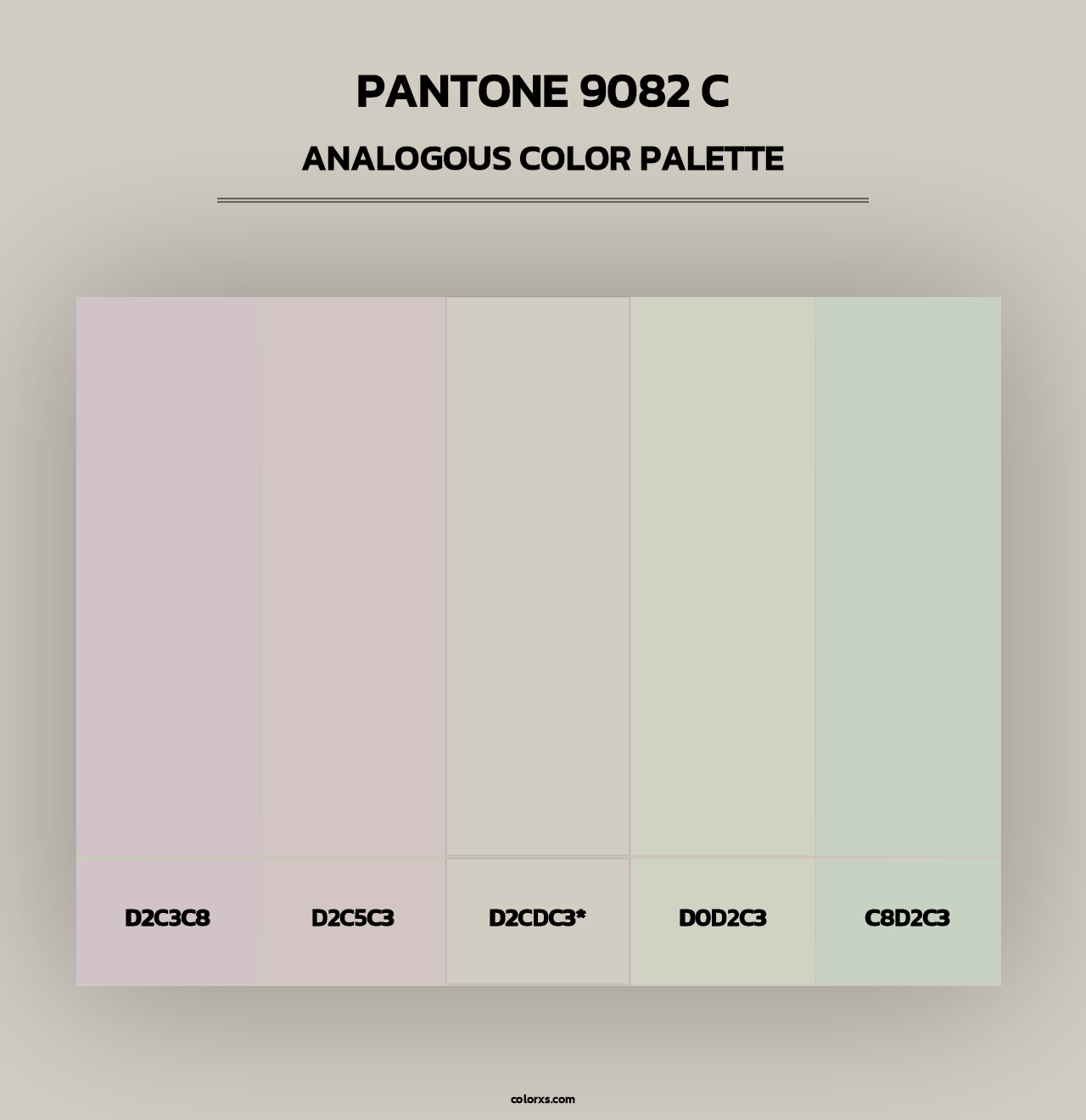 PANTONE 9082 C - Analogous Color Palette