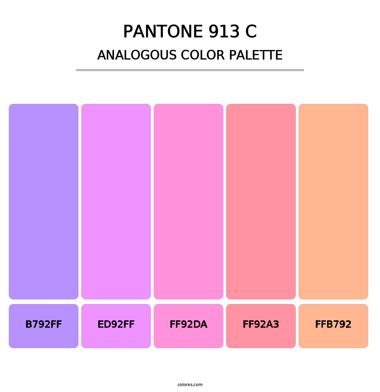 PANTONE 913 C - Analogous Color Palette