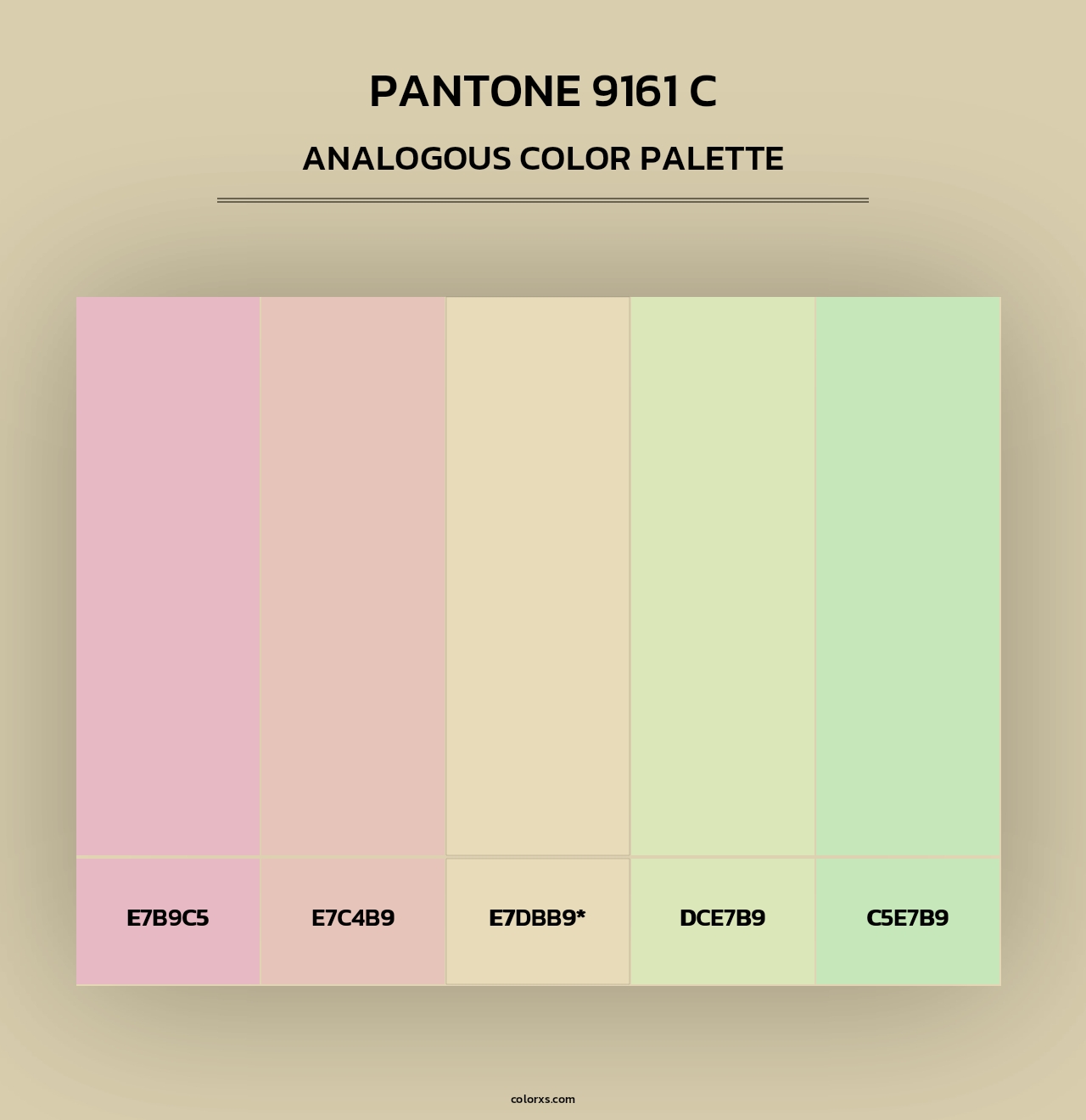 PANTONE 9161 C - Analogous Color Palette