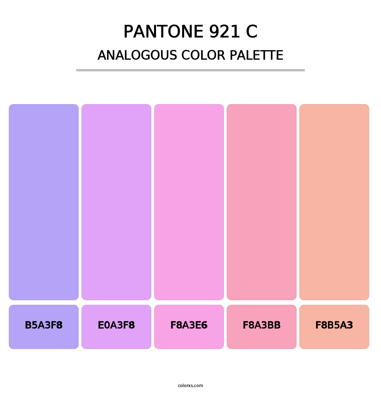 PANTONE 921 C - Analogous Color Palette