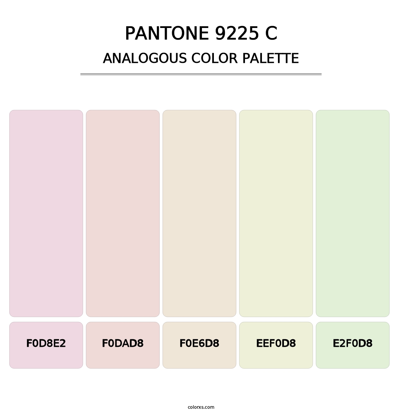 PANTONE 9225 C - Analogous Color Palette