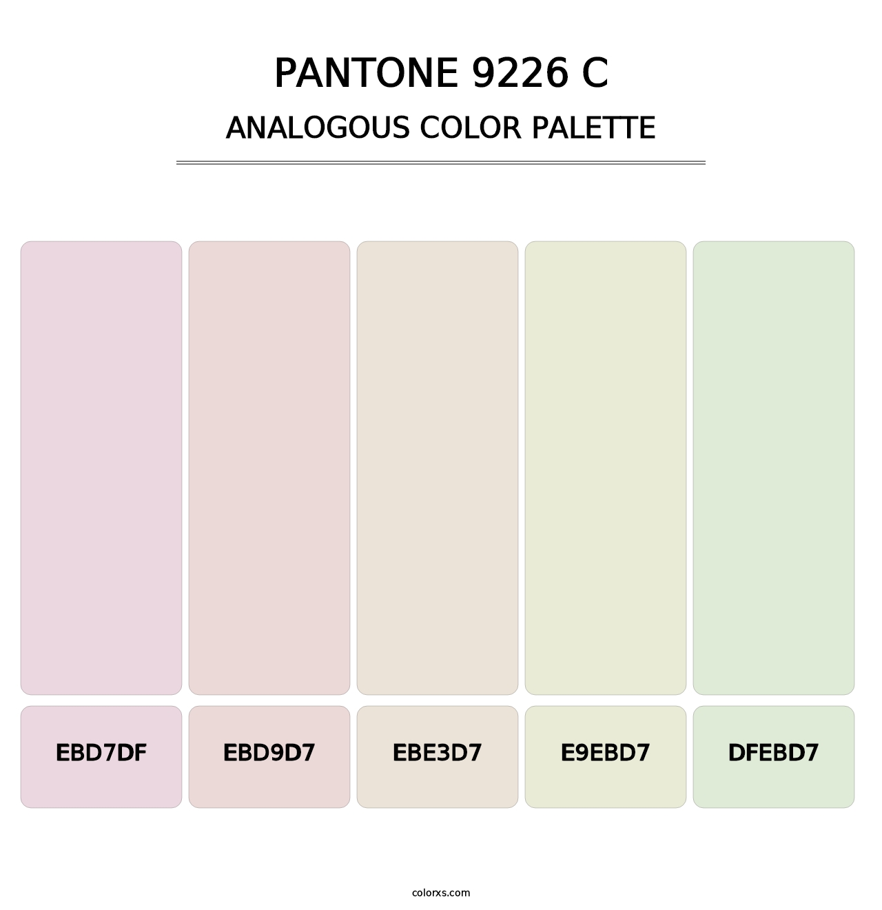 PANTONE 9226 C - Analogous Color Palette