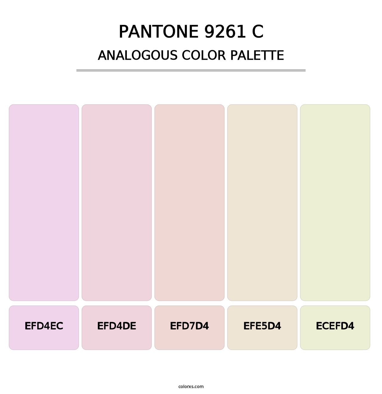 PANTONE 9261 C - Analogous Color Palette