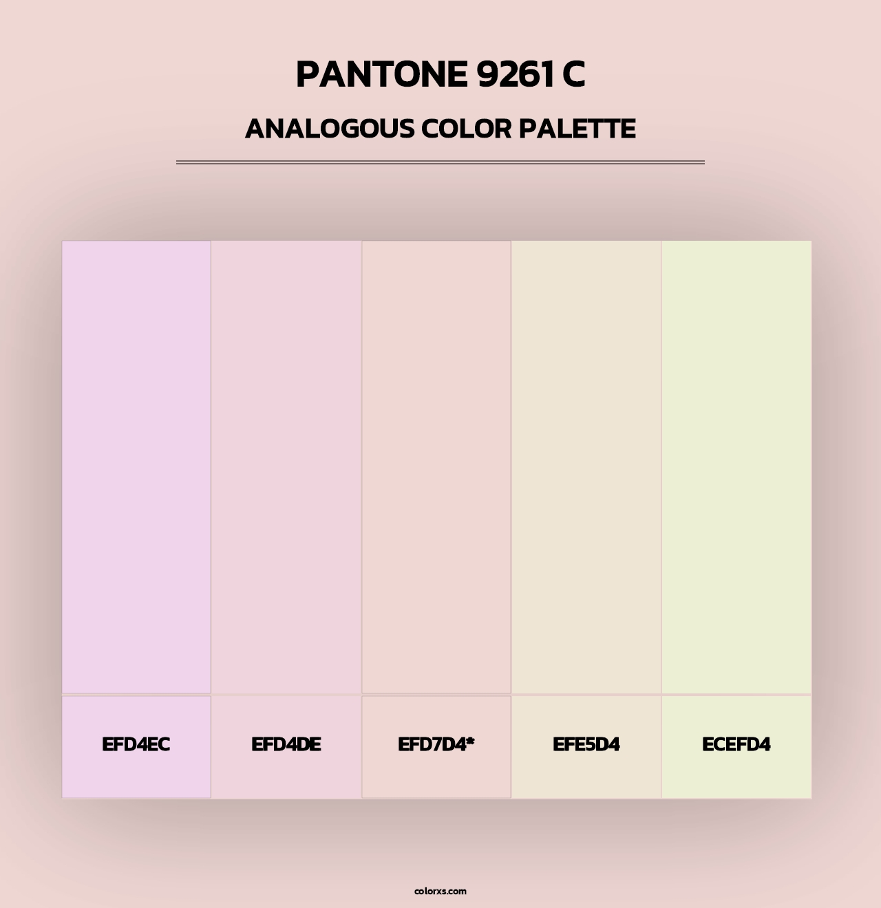 PANTONE 9261 C - Analogous Color Palette