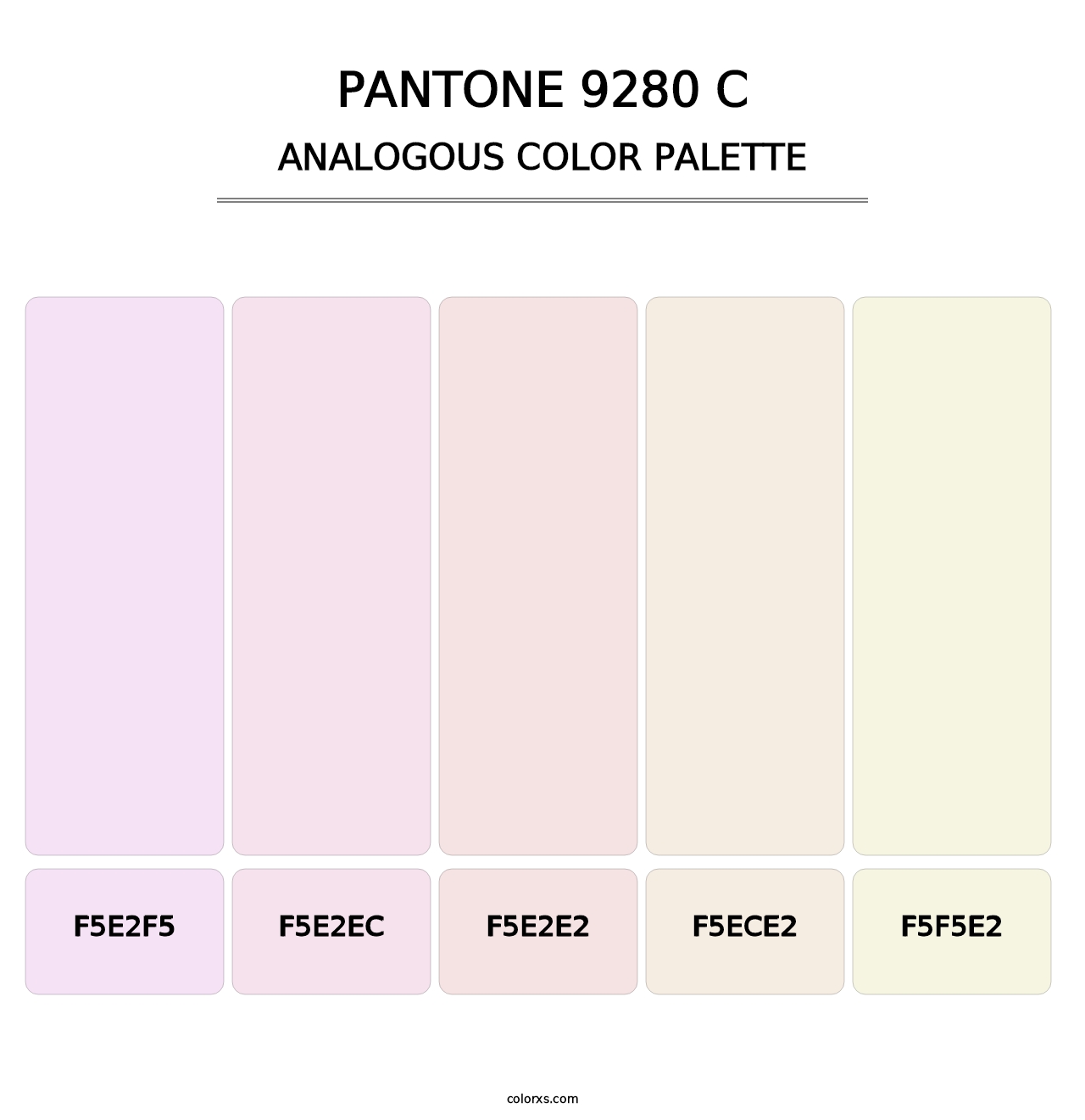 PANTONE 9280 C - Analogous Color Palette