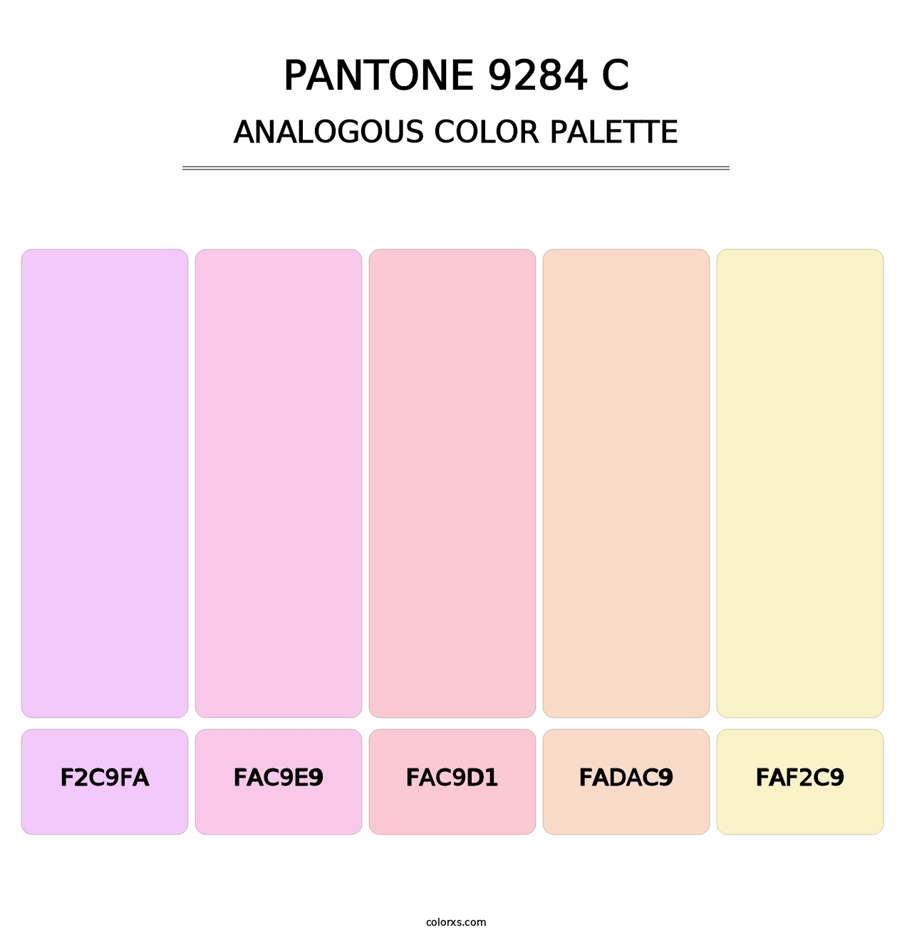 PANTONE 9284 C - Analogous Color Palette
