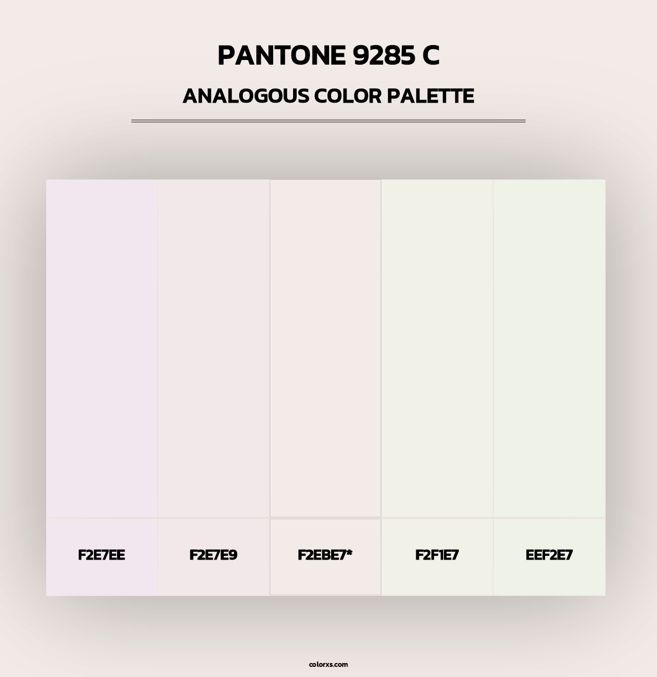 PANTONE 9285 C - Analogous Color Palette