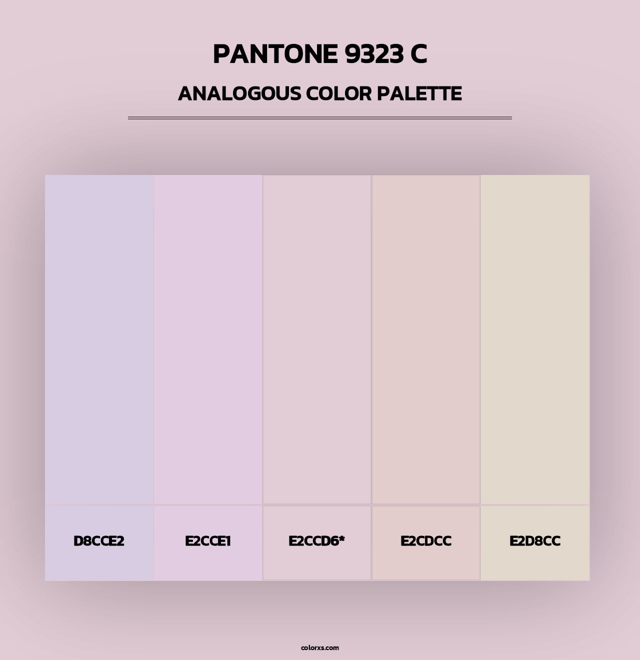 PANTONE 9323 C - Analogous Color Palette