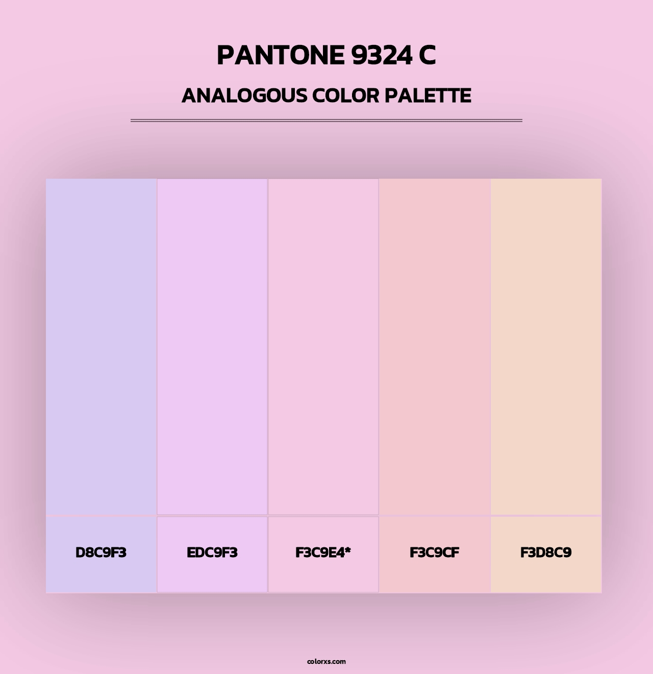 PANTONE 9324 C - Analogous Color Palette