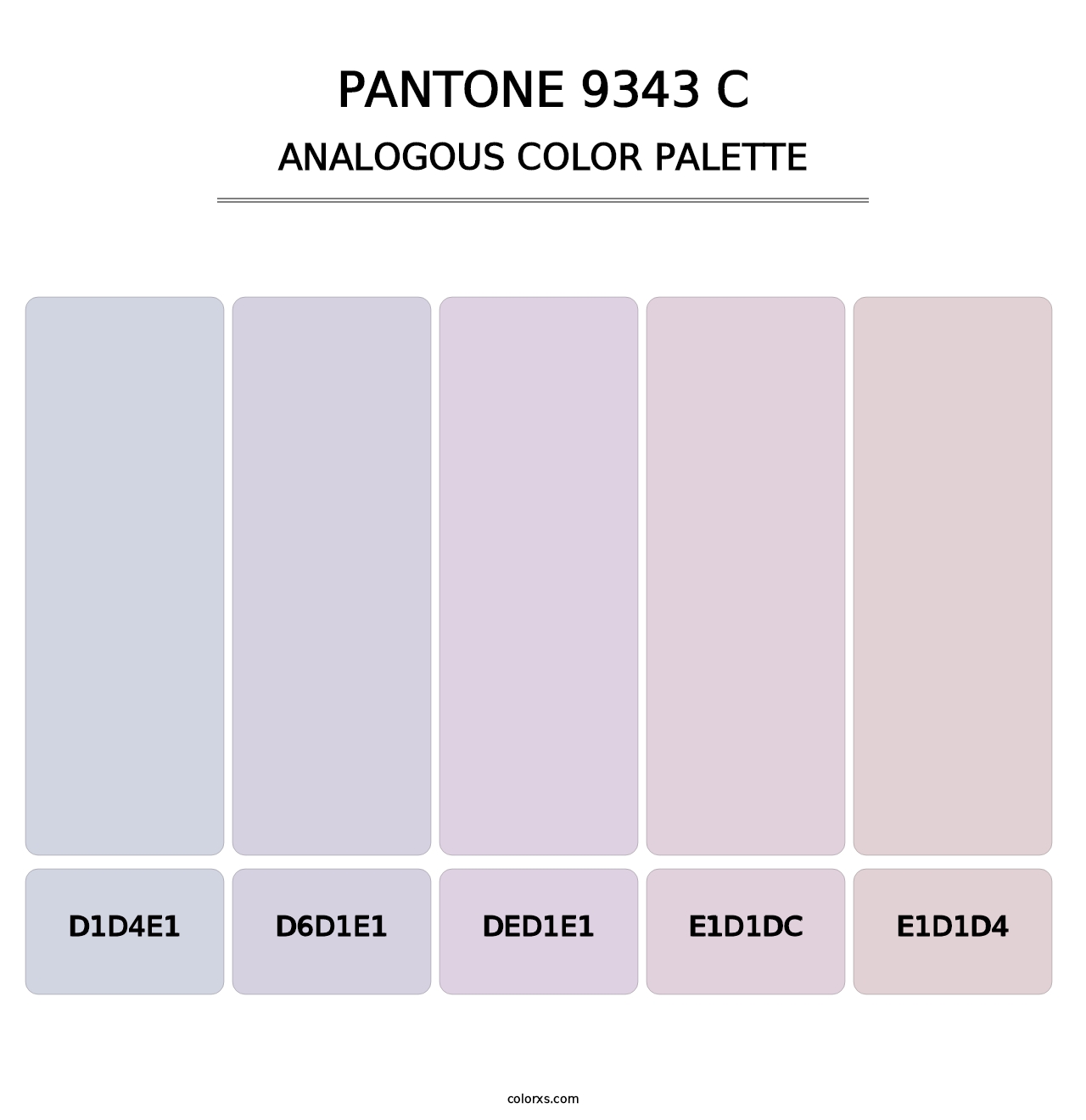 PANTONE 9343 C - Analogous Color Palette