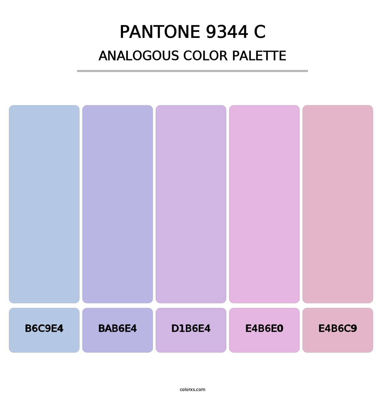 PANTONE 9344 C - Analogous Color Palette