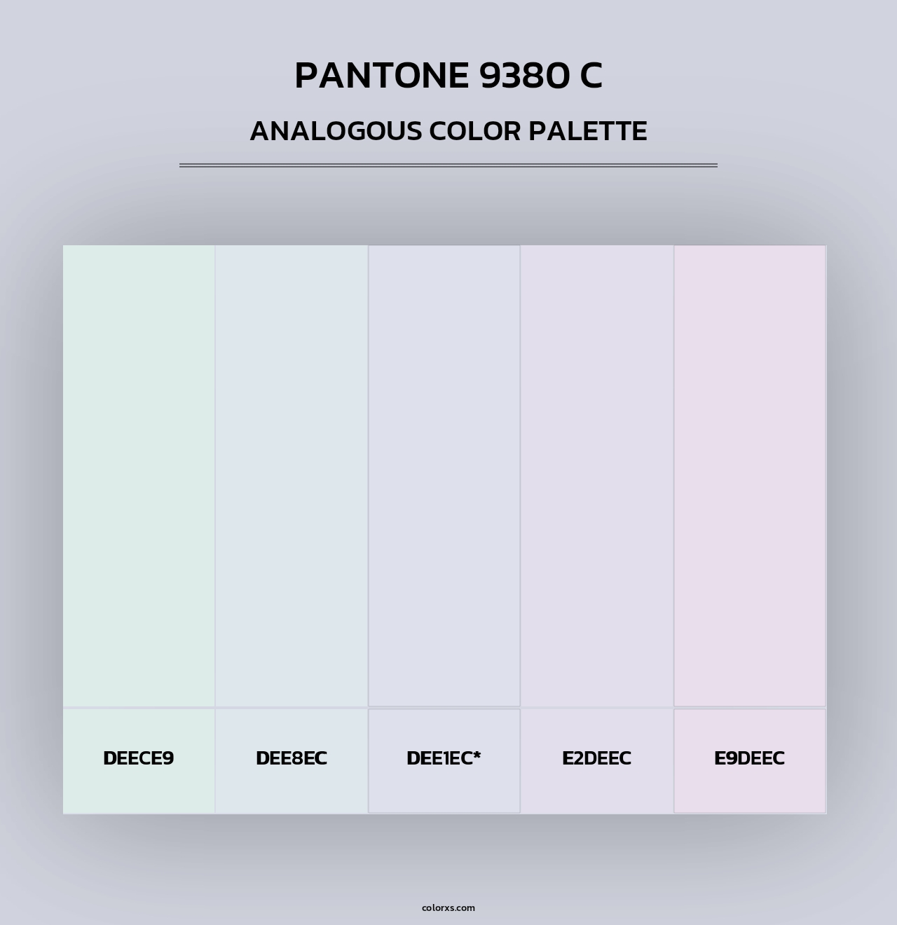 PANTONE 9380 C - Analogous Color Palette