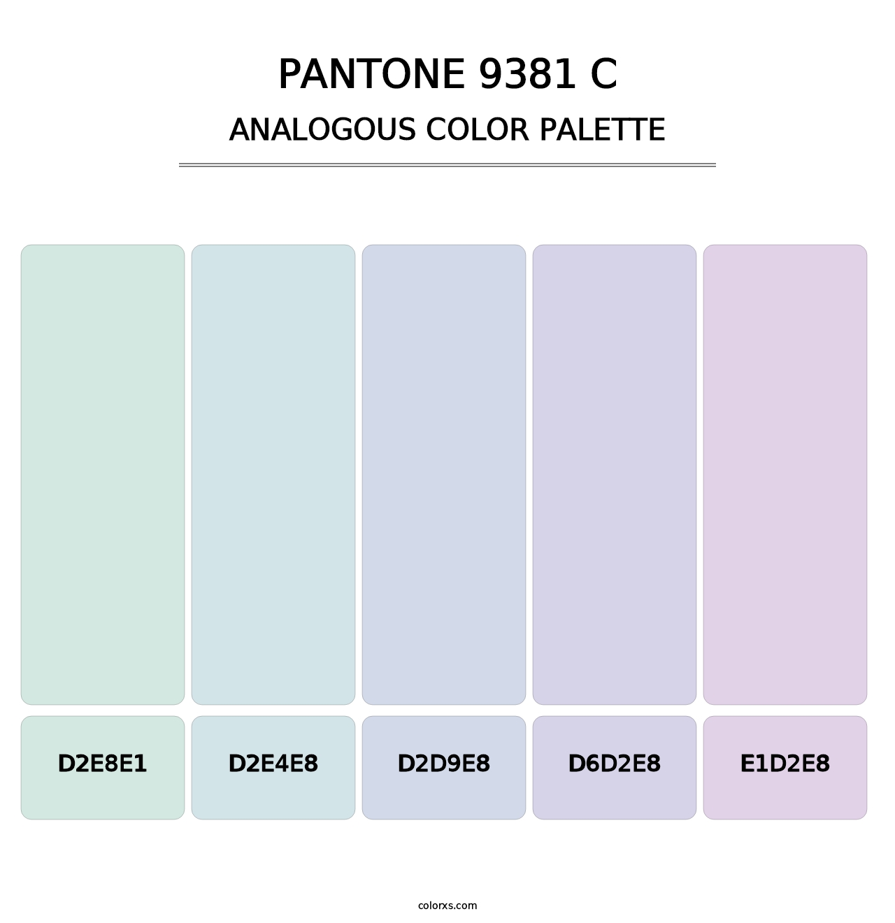 PANTONE 9381 C - Analogous Color Palette