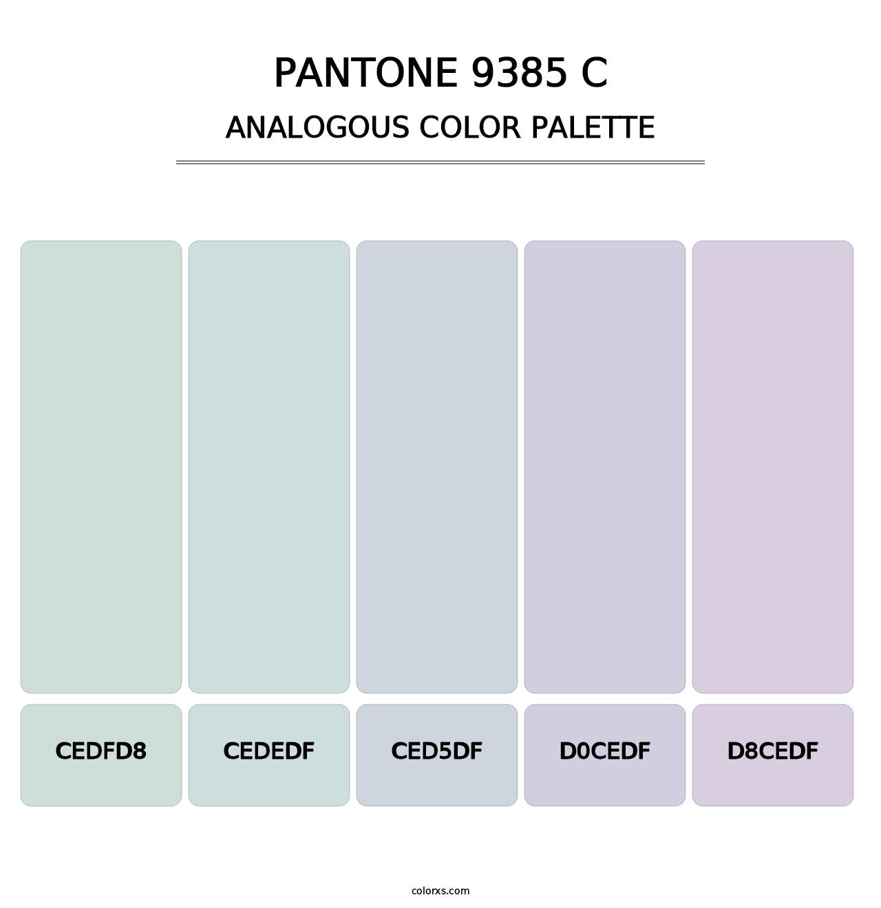 PANTONE 9385 C - Analogous Color Palette