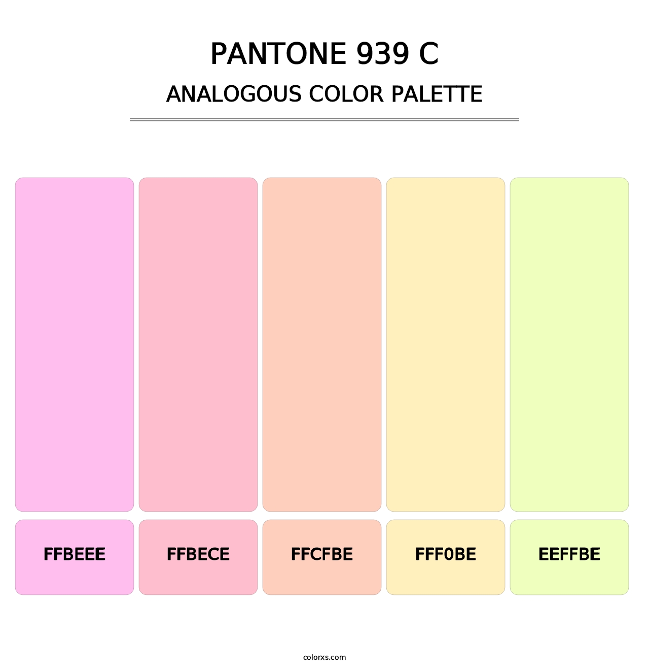 PANTONE 939 C - Analogous Color Palette