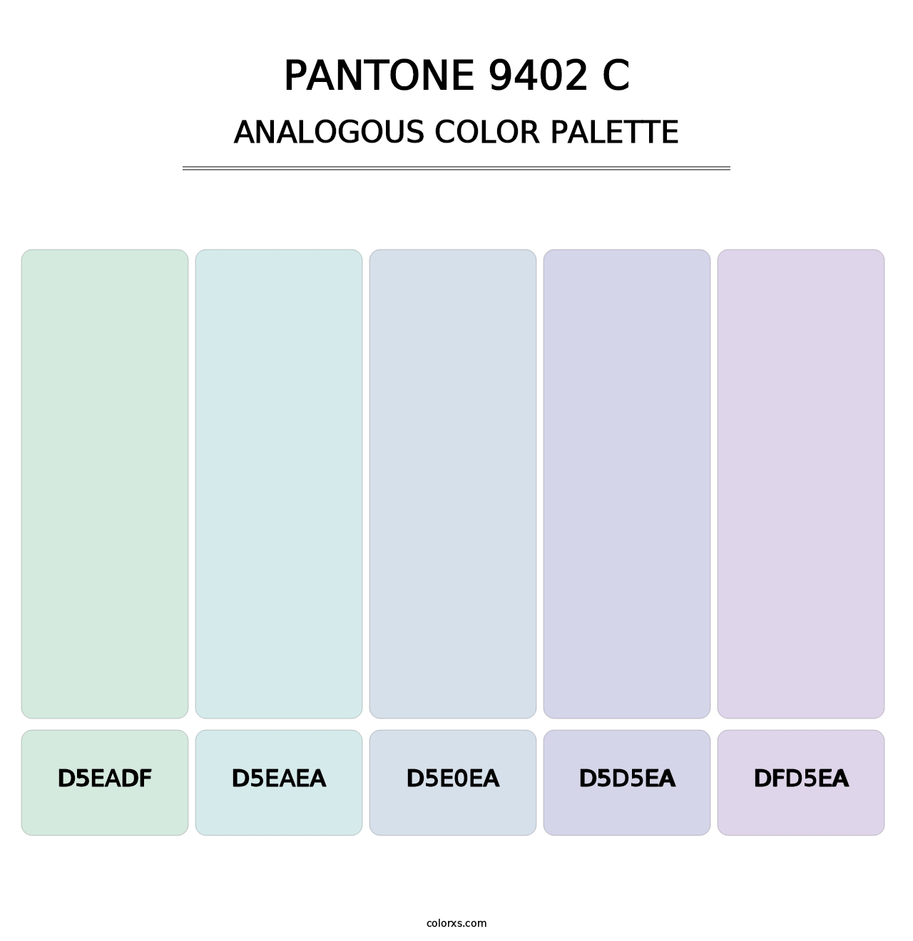 PANTONE 9402 C - Analogous Color Palette
