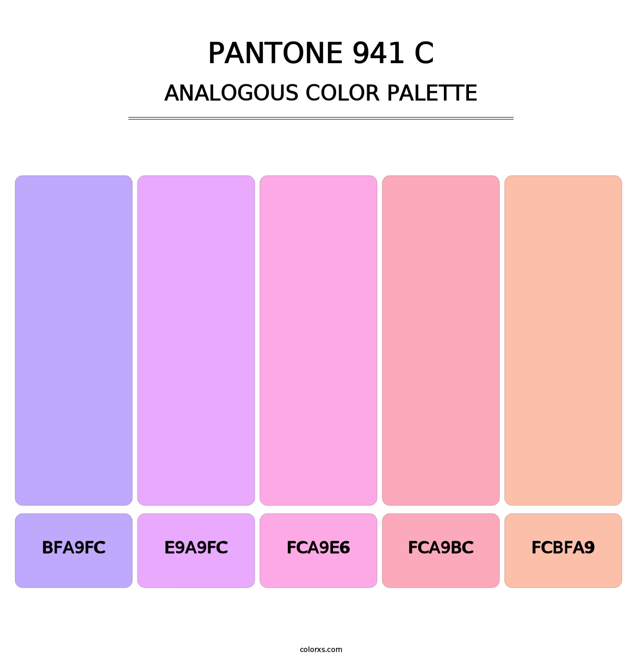 PANTONE 941 C - Analogous Color Palette