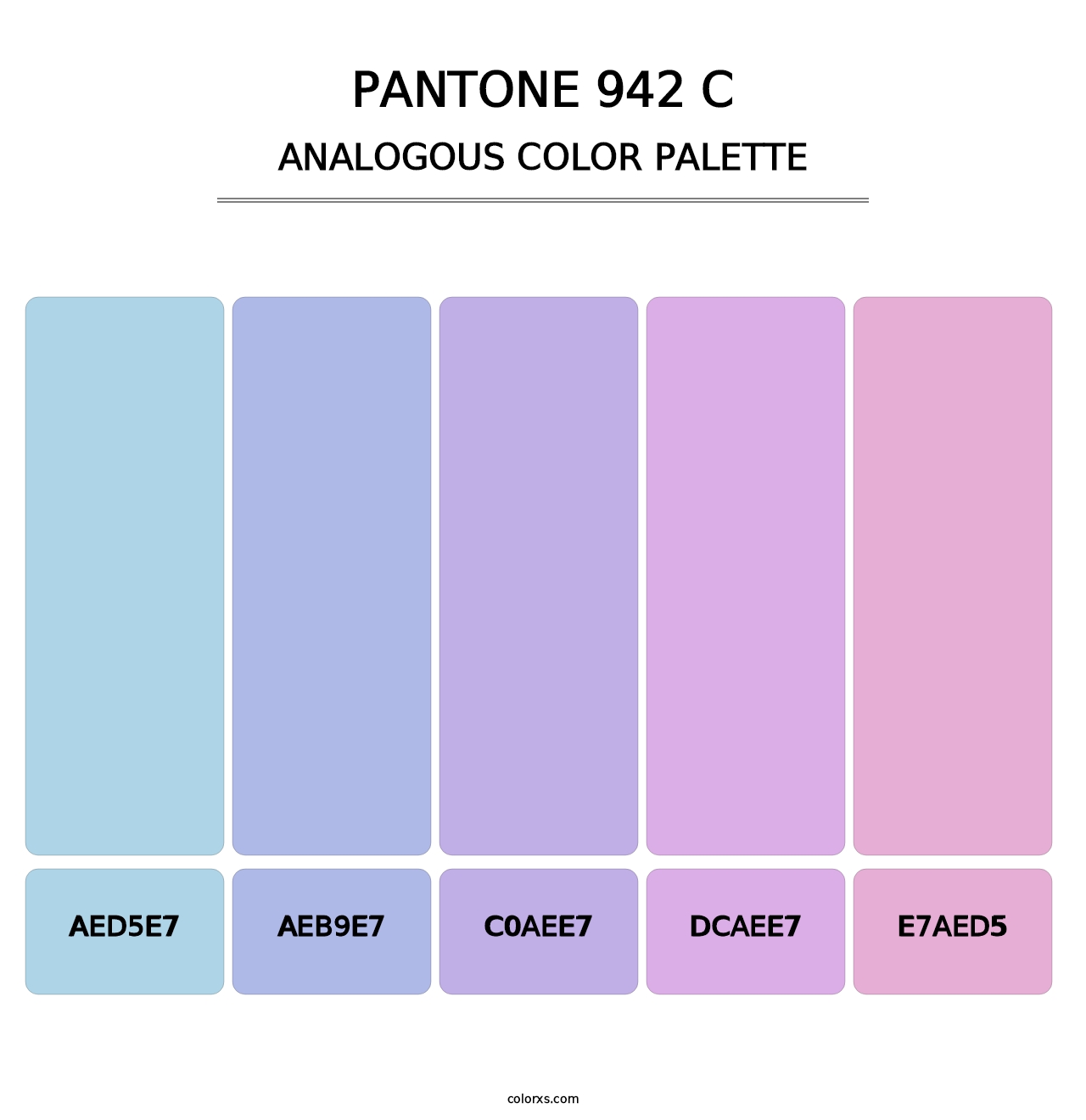 PANTONE 942 C - Analogous Color Palette