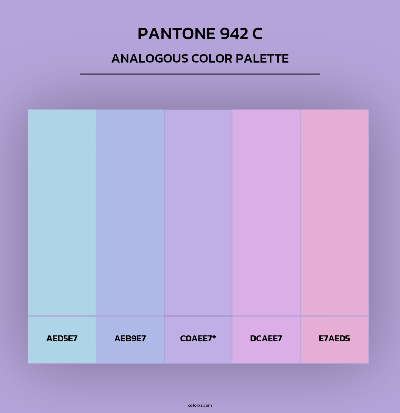 PANTONE 942 C - Analogous Color Palette