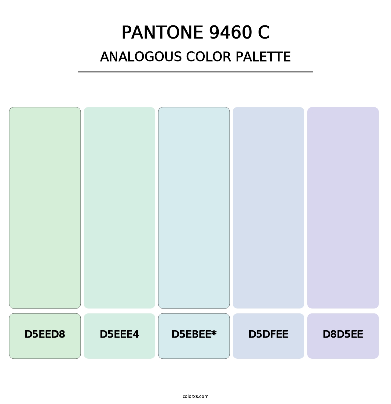 PANTONE 9460 C - Analogous Color Palette