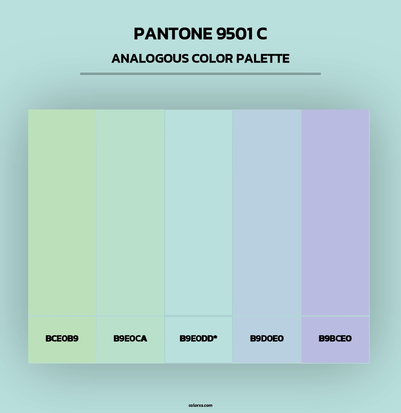 PANTONE 9501 C - Analogous Color Palette