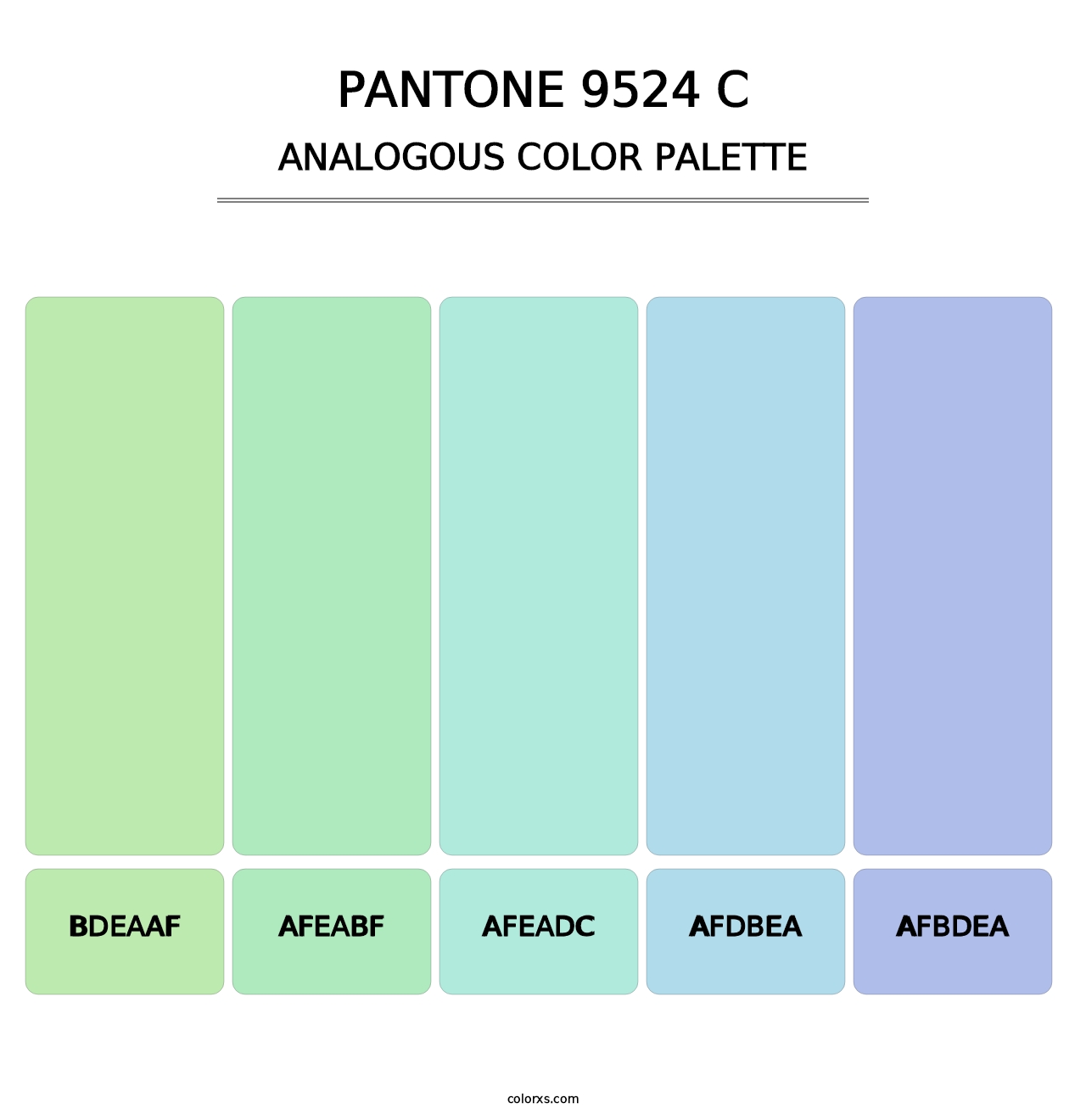 PANTONE 9524 C - Analogous Color Palette