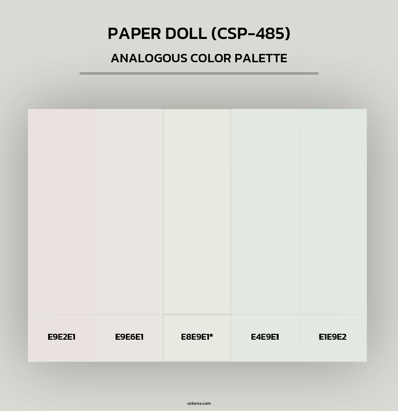 Paper Doll (CSP-485) - Analogous Color Palette