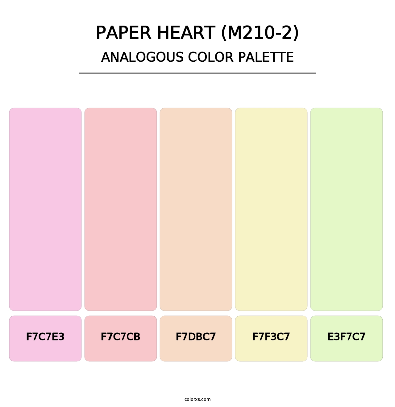Paper Heart (M210-2) - Analogous Color Palette
