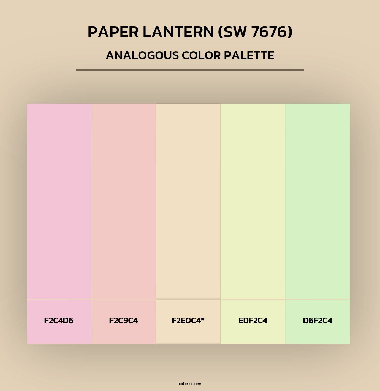 Paper Lantern (SW 7676) - Analogous Color Palette