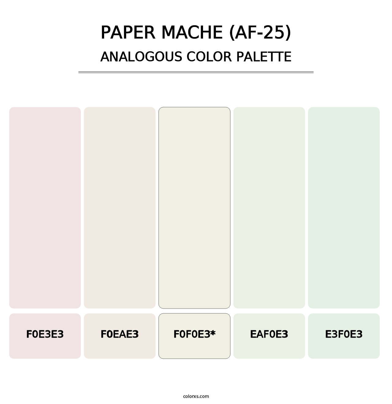 Paper Mache (AF-25) - Analogous Color Palette