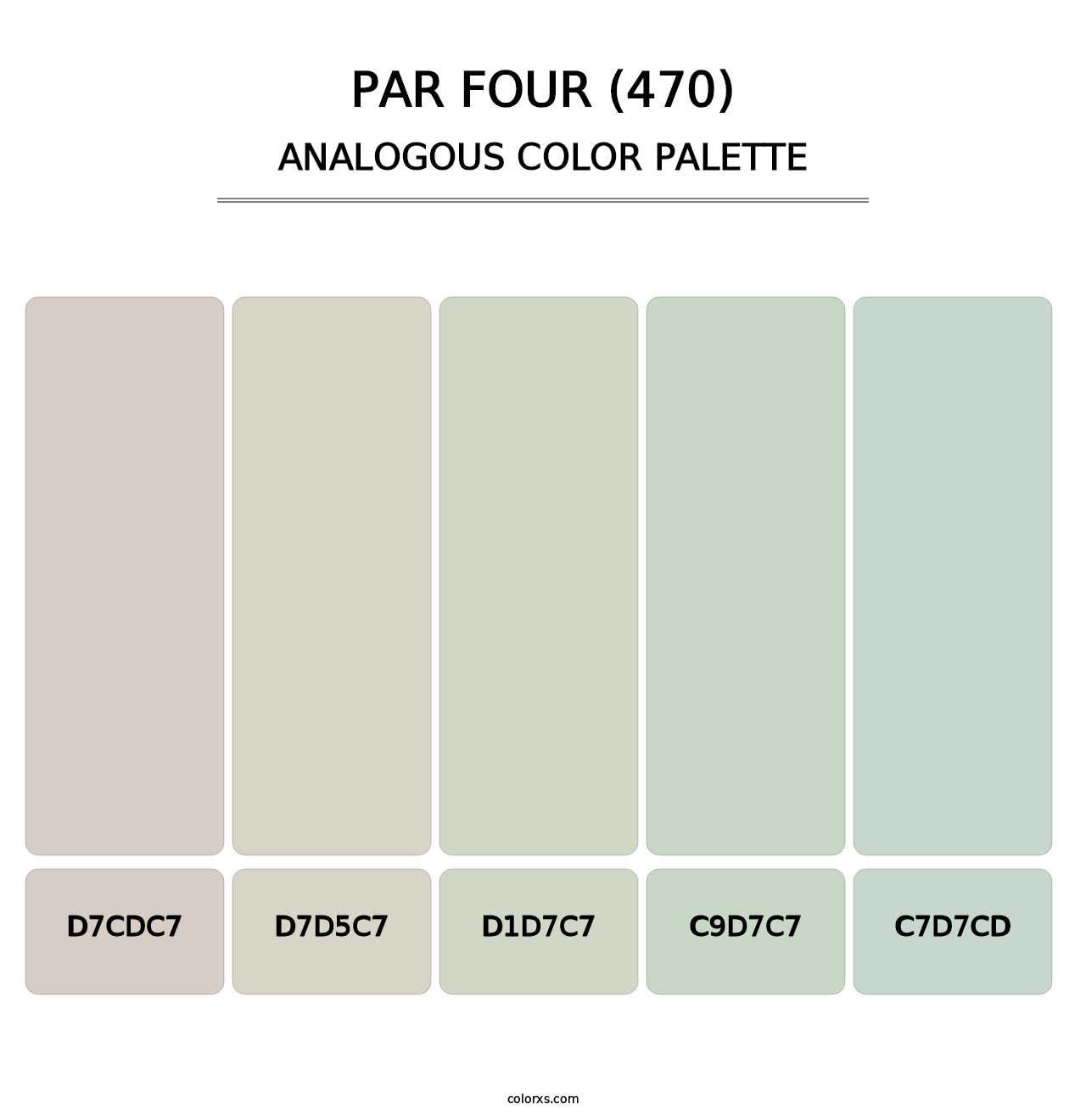 Par Four (470) - Analogous Color Palette